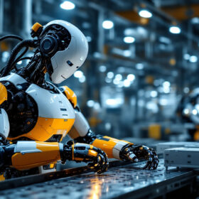 A photograph of a sleek