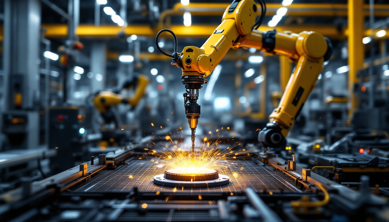 A photograph of a collaborative industrial robot in action