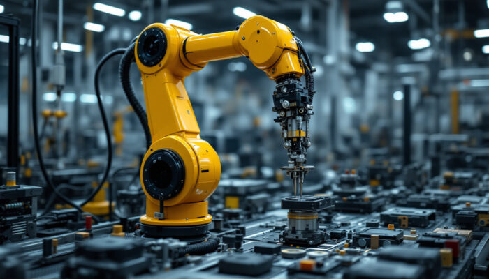 A photograph of capture a photograph of the universal robots ur3 in action