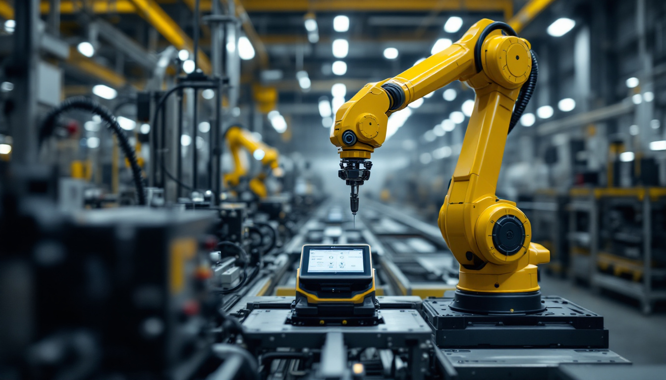 A photograph of the universal robots ur20e base in a dynamic industrial setting