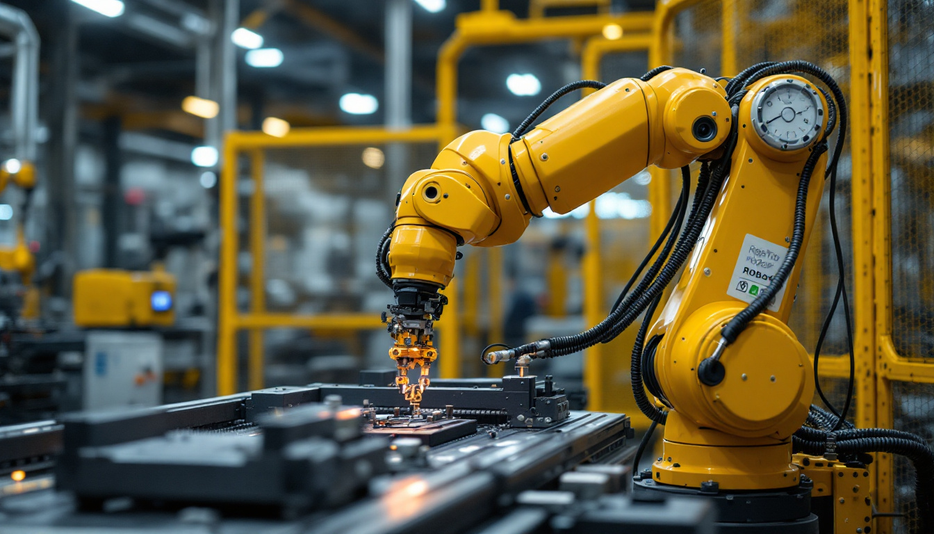 A photograph of capture a photograph of the universal robots ur20e in an industrial setting