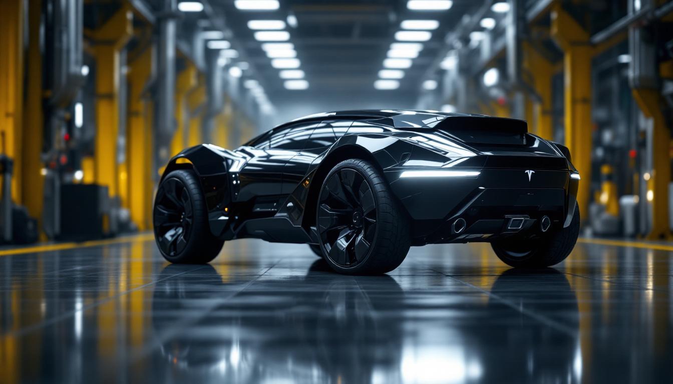 A photograph of a sleek