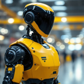 A photograph of a sleek