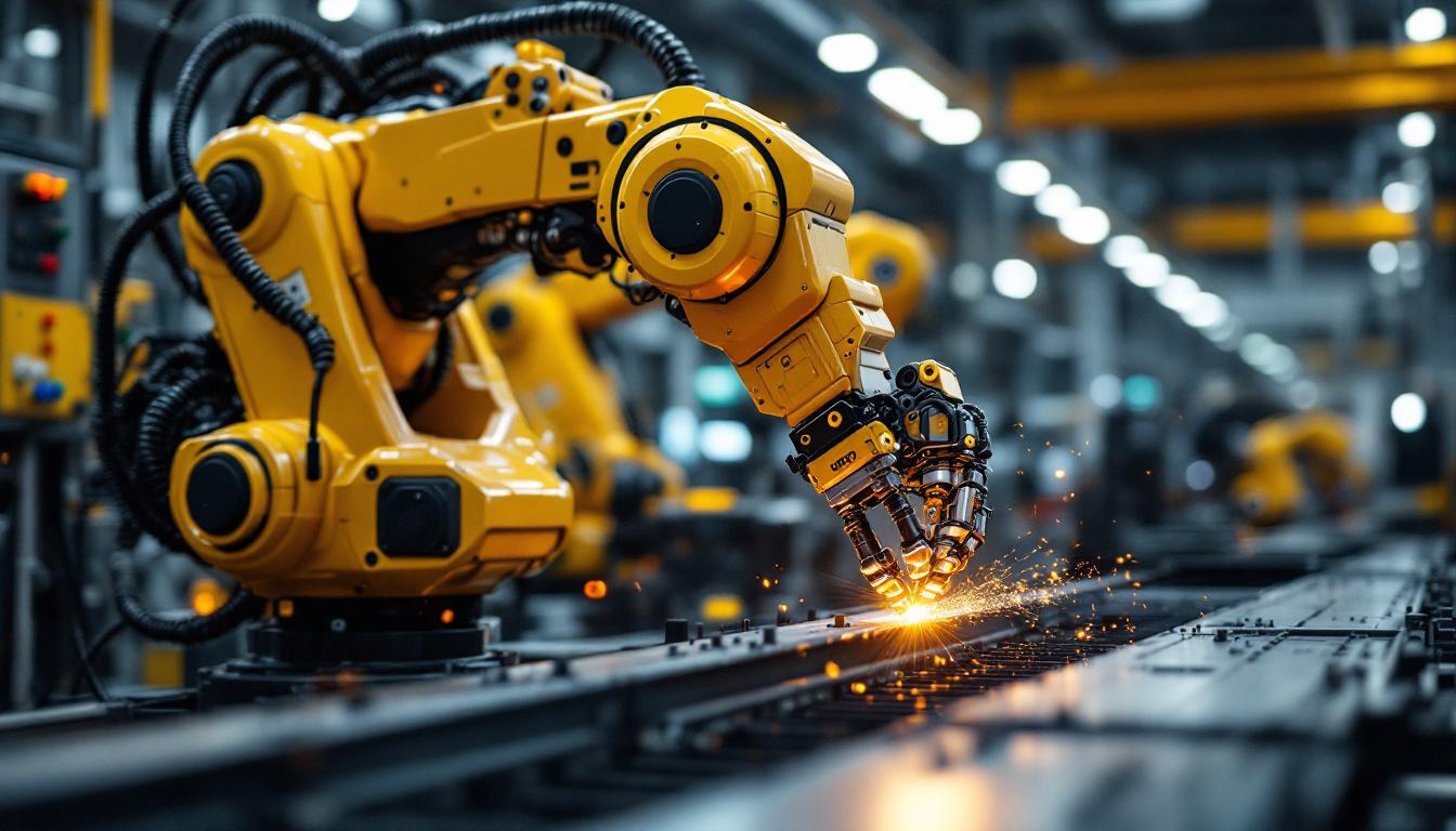 A photograph of a ur20 industrial robot in action