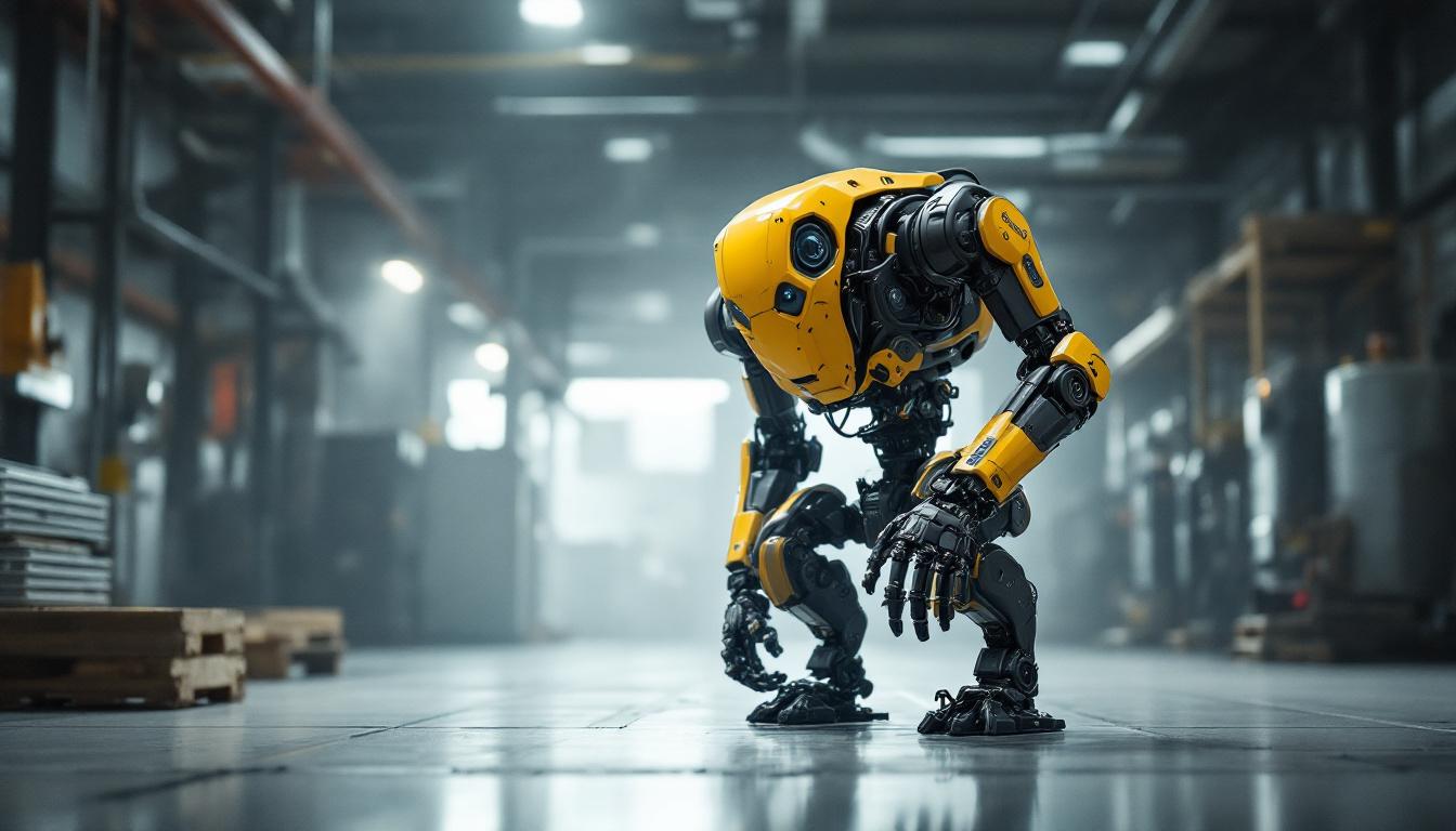 A photograph of capture a photograph of boston dynamics' atlas robot in action
