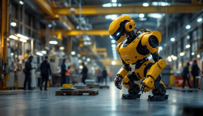A photograph of a boston dynamics atlas robot in action