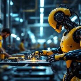 A photograph of a sleek