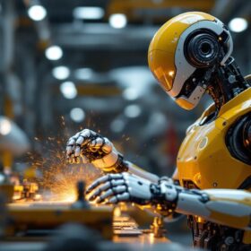 A photograph of a sleek