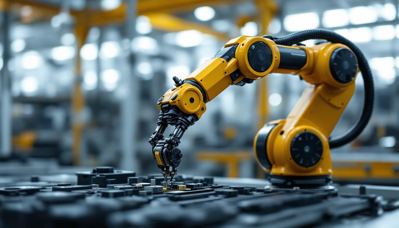A photograph of a unigripper robotic arm in action