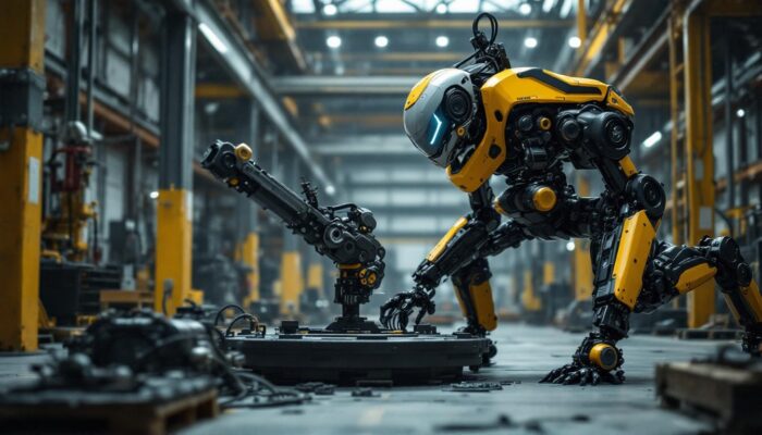 A photograph of capture a photograph of boston dynamics' atlas robot in action