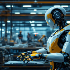 A photograph of a sleek