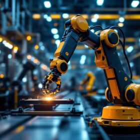 A photograph of a sleek