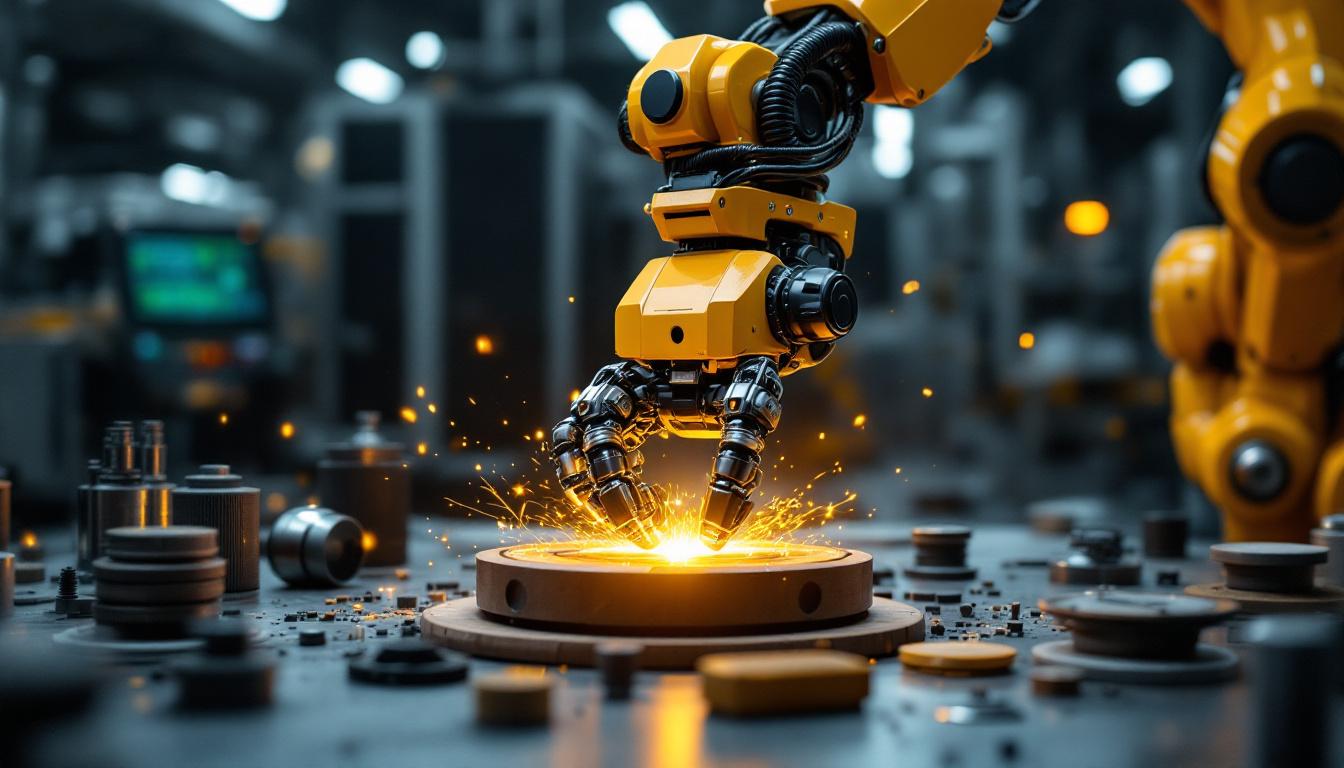 A photograph of a high-tech robotic gripper in action