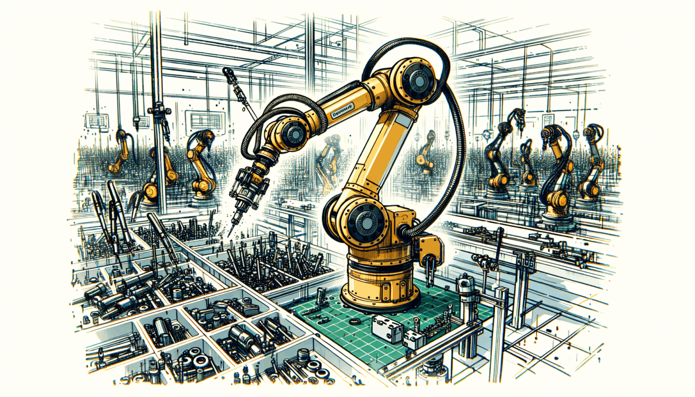 A scara robot in action