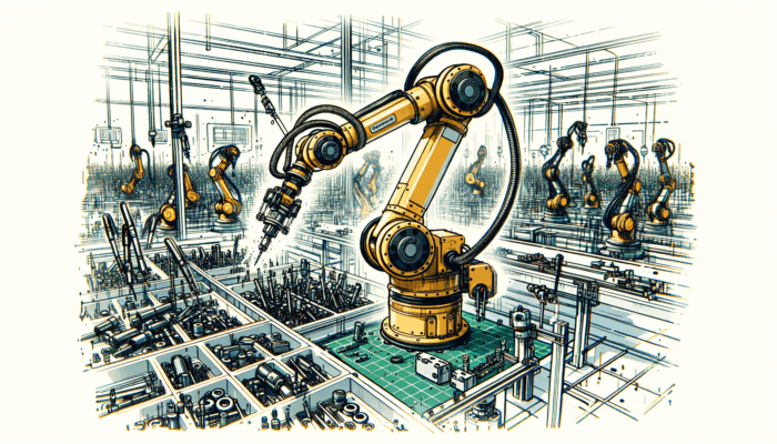 A scara robot in action