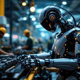 A photograph of a sleek