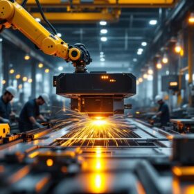 A photograph of a sleek