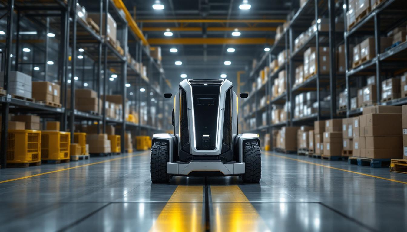 A photograph of a sleek