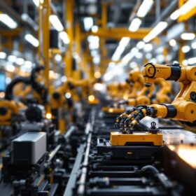 A photograph of a sleek