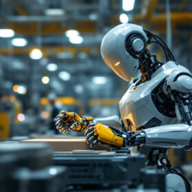 A photograph of a sleek