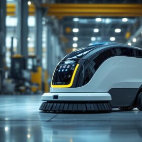 A photograph of a sleek