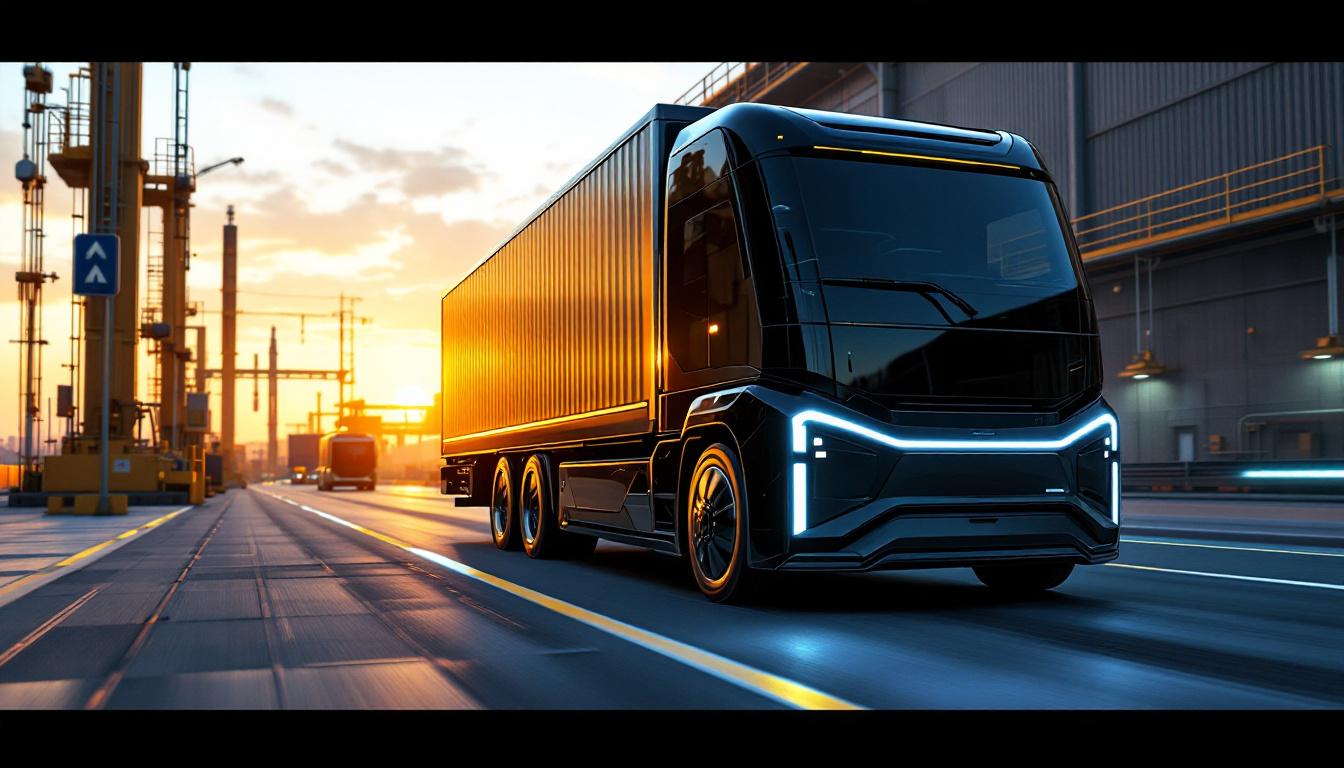 A photograph of a sleek