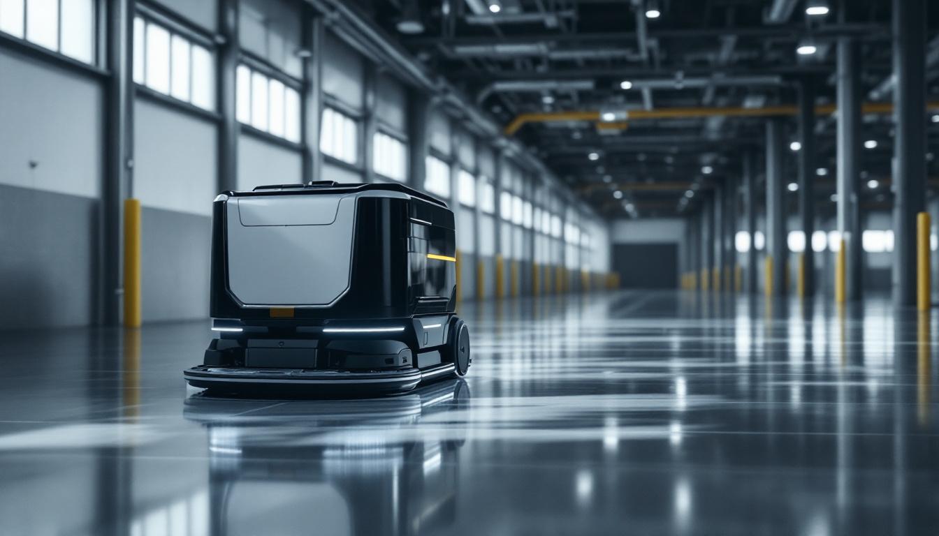 A photograph of a sleek