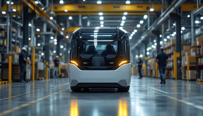 A photograph of a sleek