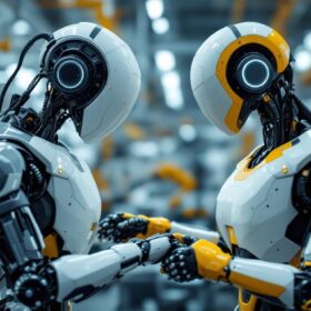 A photograph of a sleek