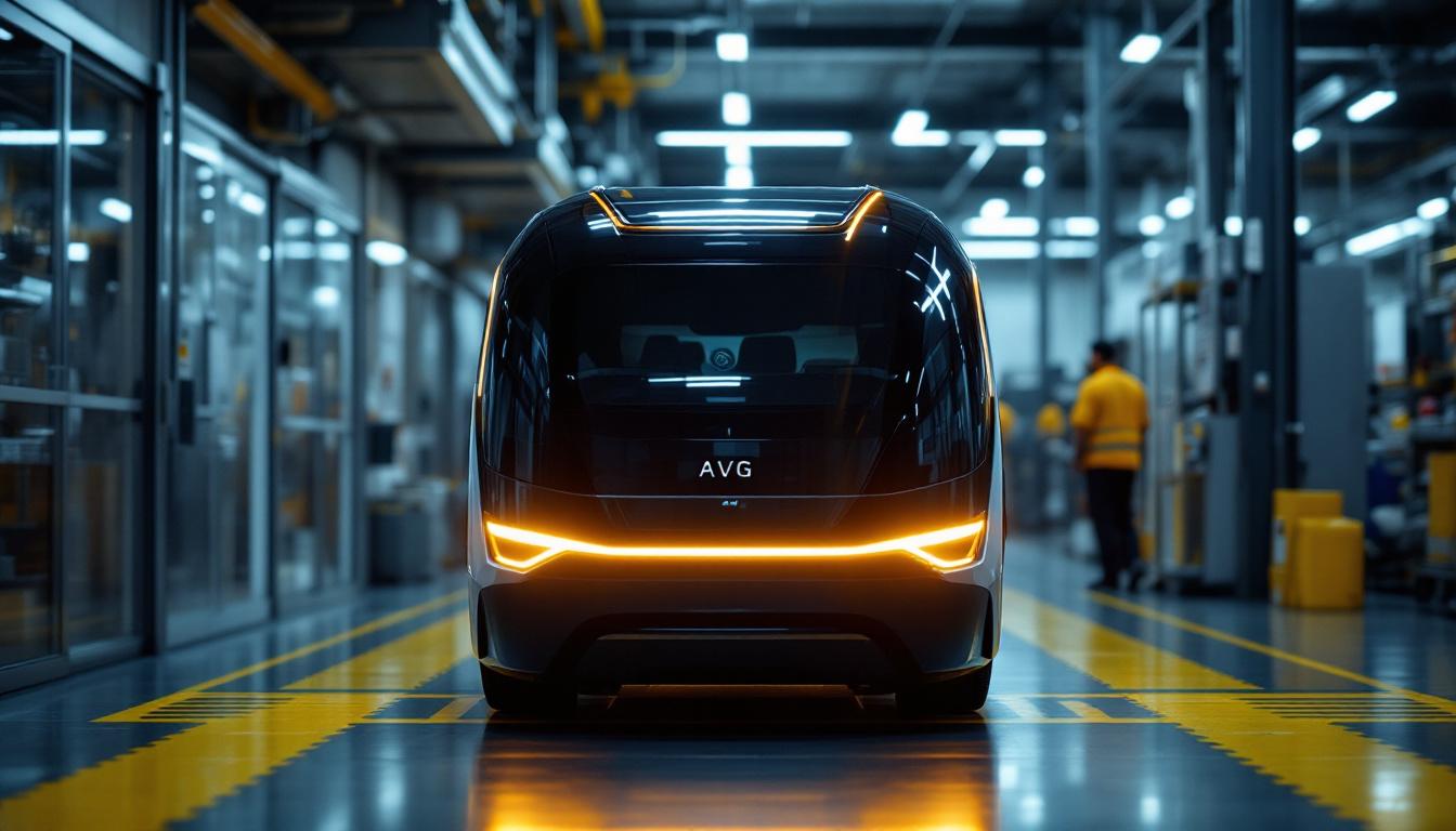 A photograph of a sleek