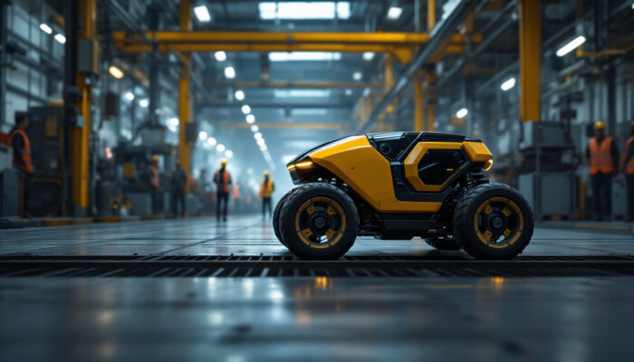 A photograph of a sleek