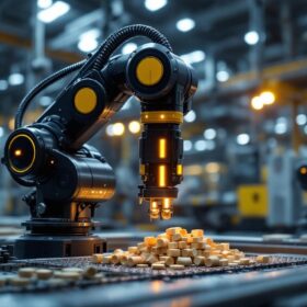 A photograph of a sleek