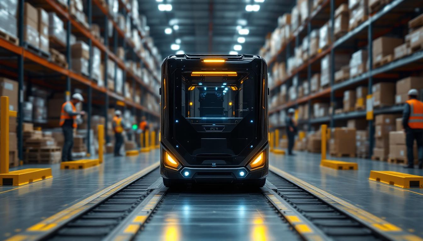 A photograph of a sleek