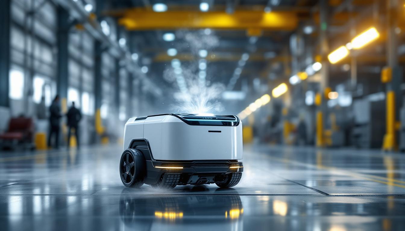 A photograph of a sleek