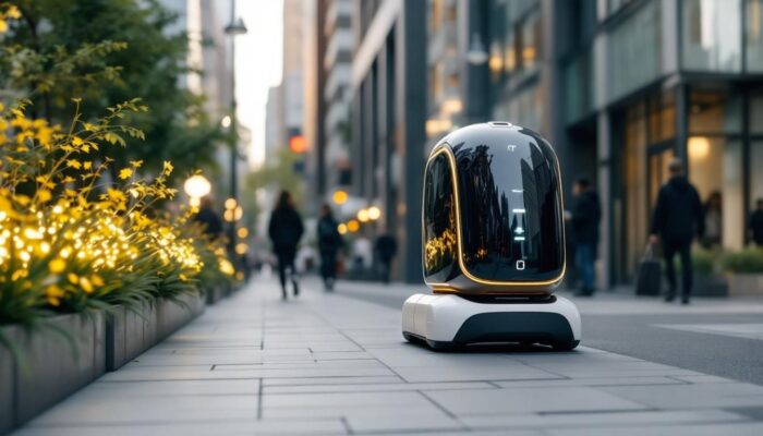 A photograph of a sleek