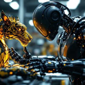 A photograph of a sleek