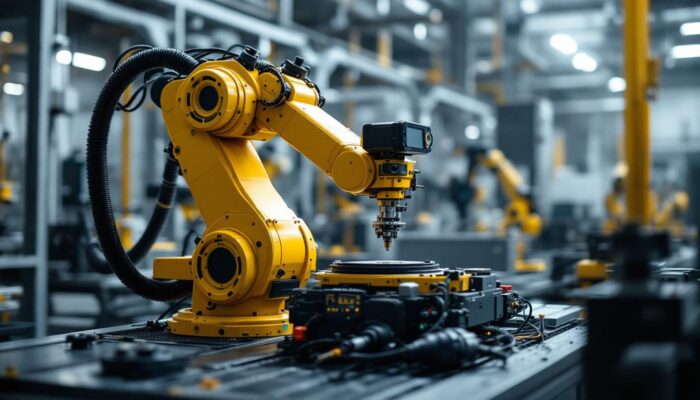 A photograph of capture a photograph of the fluke sv600 industrial robotic system in action
