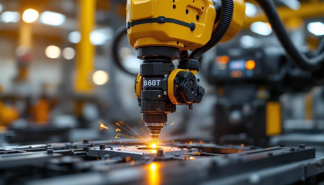 A photograph of a robotic arm in action
