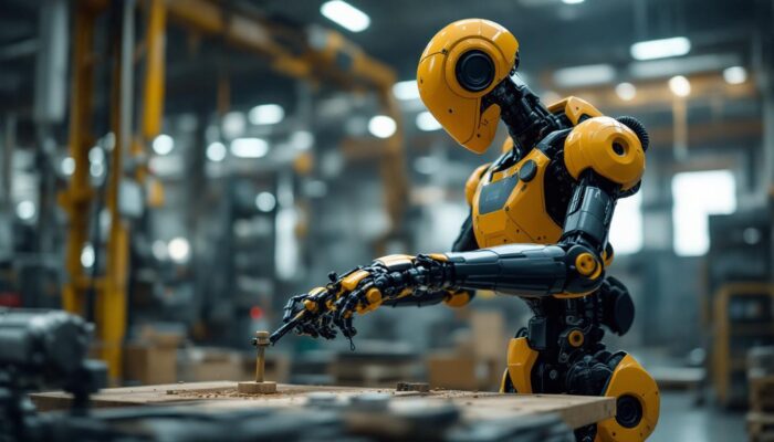 A photograph of capture a photograph of the atlas humanoid robot in action