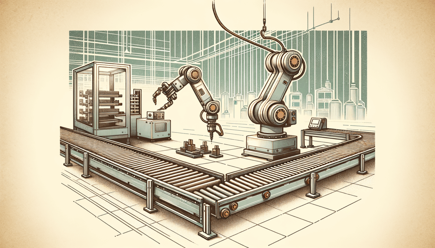 A pick-and-place robot in action