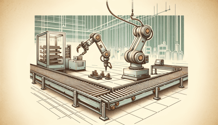 A pick-and-place robot in action