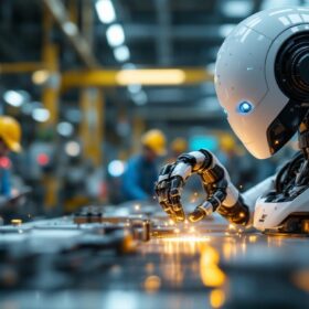 A photograph of a sleek