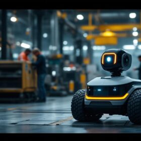 A photograph of a spot gen3 robot in action within an industrial setting