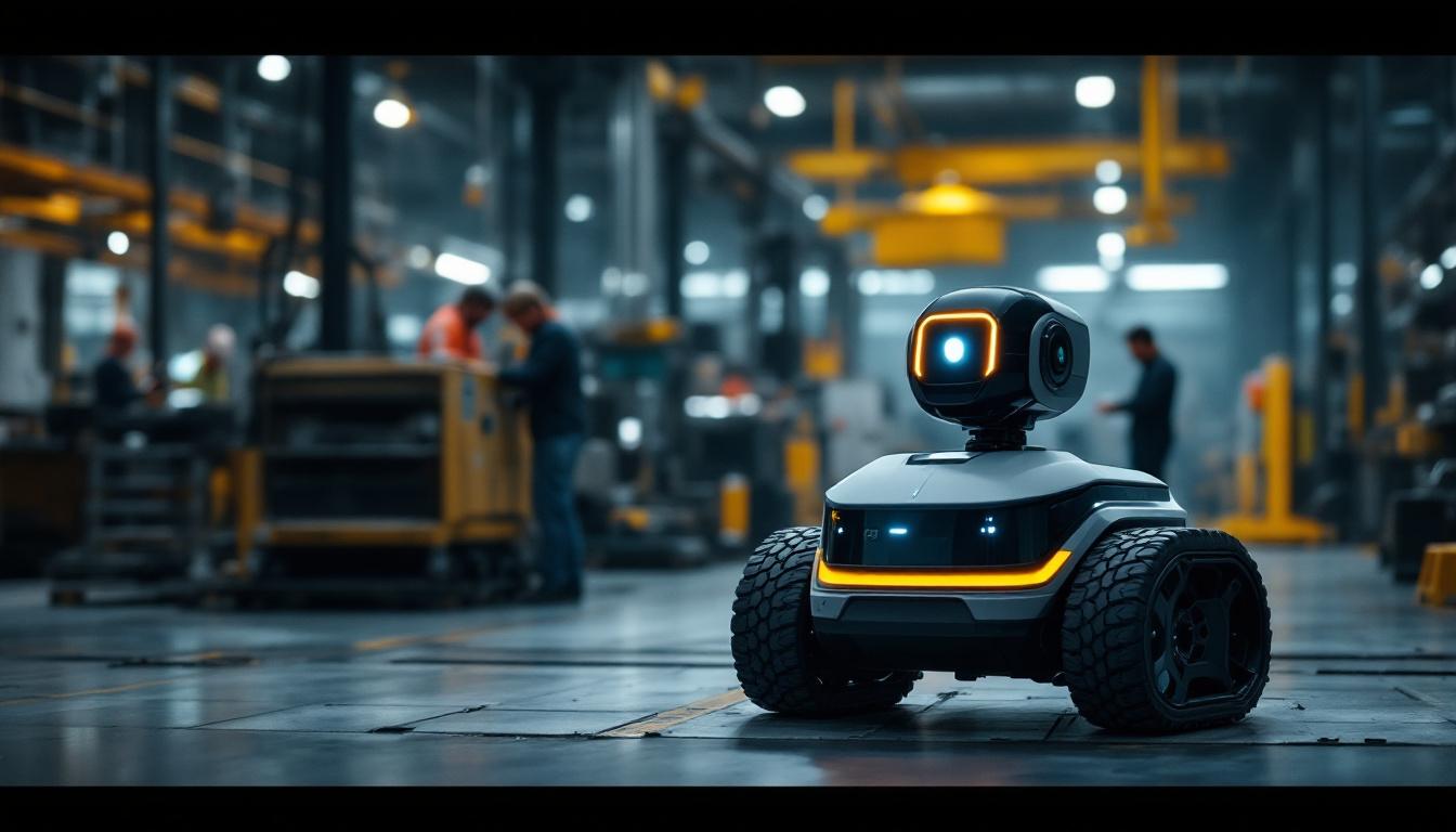 A photograph of a spot gen3 robot in action within an industrial setting