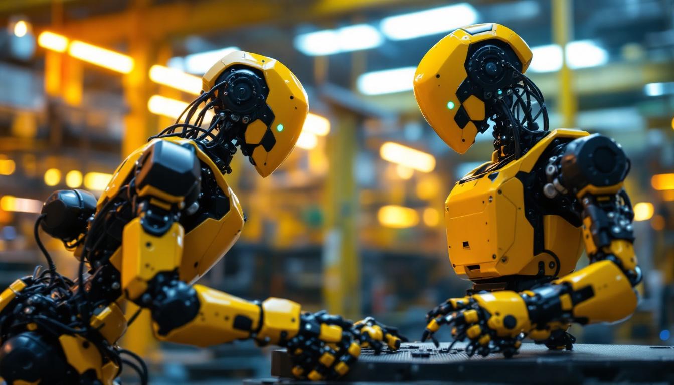 A photograph of capture a photograph of a boston dynamics robot in action