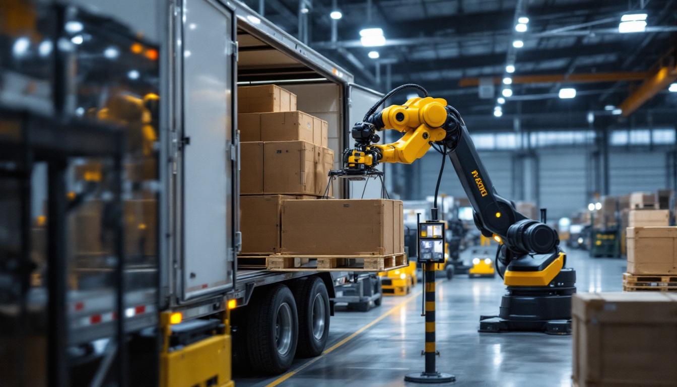 A photograph of capture a photograph of a robotic arm in action