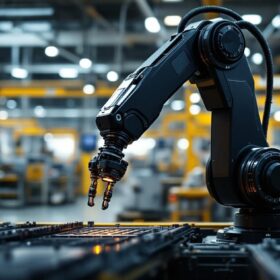 A photograph of a sleek