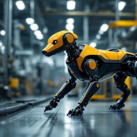 A photograph of a sleek