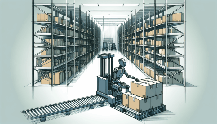 A depalletizing robot in action