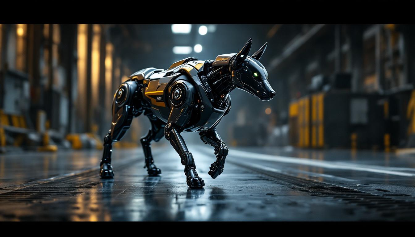 A photograph of a sleek